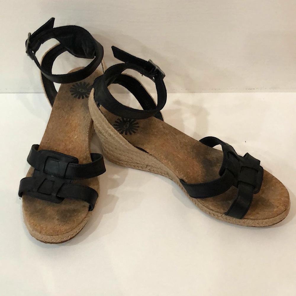 UGG Espadrille Wedge Sandals Sz 8